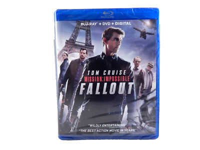 Mission: Impossible Fallout, Blu-Ray+DVD + Digital, 3 Discs, New, Factory Sealed