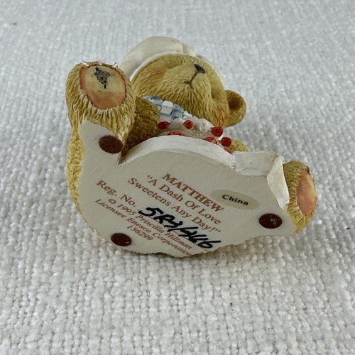 CHERISHED TEDDIES - Matthew (1995) 156299 A Dash Of Love Sweetens Any Day Chef - Picture 6 of 9
