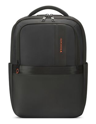 RONCATO Metropolitan Business Backpack 2 Compartment Rucksack Nero schwarz Neu