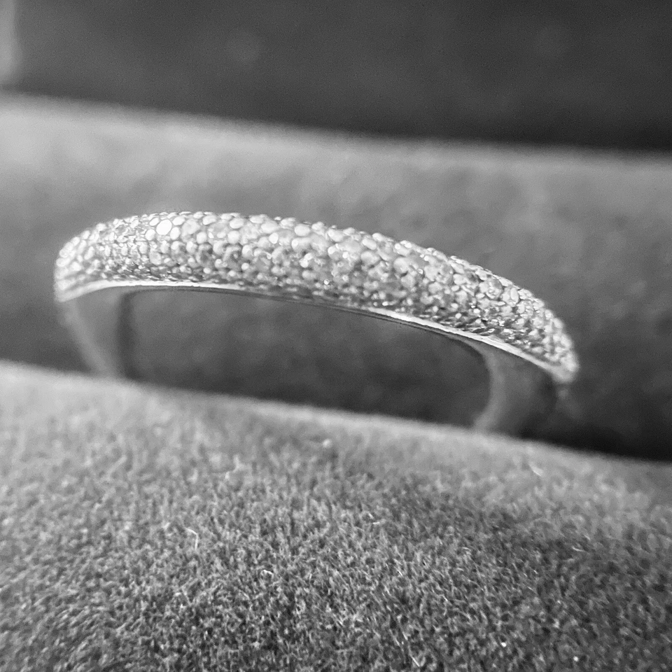 GEORG JENSEN Offspring Ring: Pavé Diamonds/Sterling Silver Sz 7-8 US (56-57 EU) - Image 2 of 4