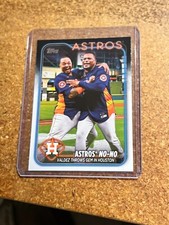 2024 Topps Baseball # 329 Astros No-No Houston Astros Checklist 1