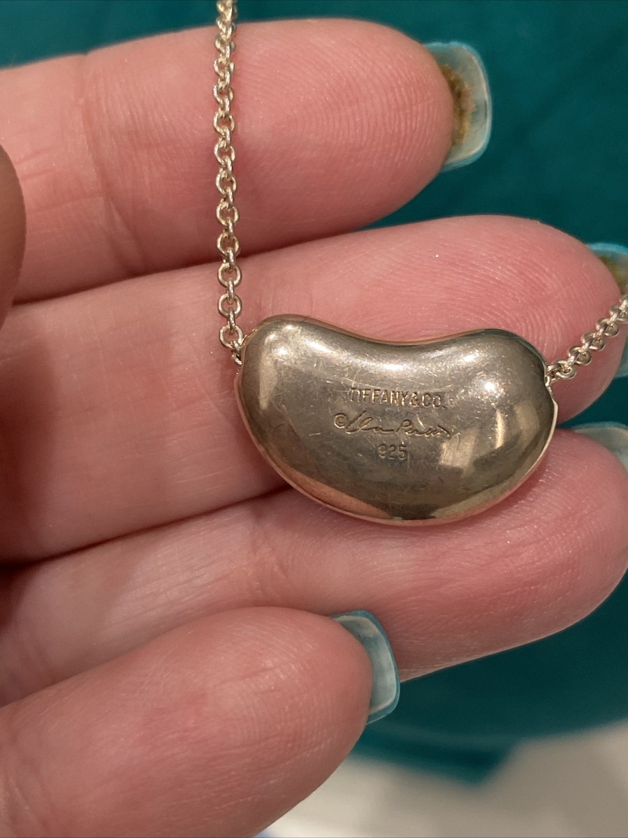 Vintage Tiffany & Co Elsa Peretti Bean Sterling Silver Pendant