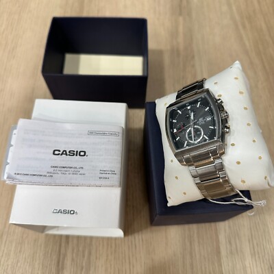 RARE Casio Edifice Black/Steel EFR-524D-1AVEF