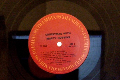 NM EX 1967 CHRISTMAS With MARTY ROBBINS lp TRAIL songs 70 reissue SHRINK PLAY EX - Picture 6 of 12