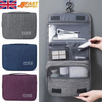 Women Wash Bag Toiletry Handbag Hanging Travel Case Cosmetic Make Up Pouch Kit