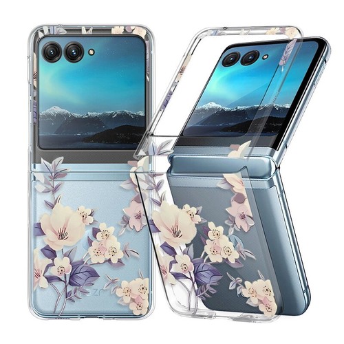 For Motorola Razr 40 Ultra Clear Butterfly Flower Shockproof Hard PC Case Cover - Picture 12 of 16