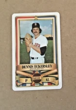 1982 PERMA GRAPHIC==ALL- STAR #-1 DENNIS ECKERSLEY==BOSTON RED SOX