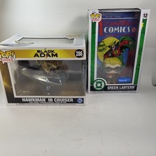 Funko Pop Comic Cover GREEN  LANTERN Walmart Exclusive #12 & Hawkman Cruiser 286
