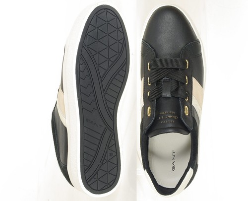 reduzierung Gant Aurora sneakers leather+silky suede black - Bild 7 von 8