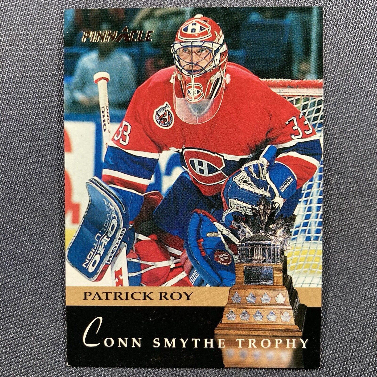 PATRICK ROY 1993 Score Pinnacle Card #228 CONN SMYTHE TROPHY NHL Hall of Famer