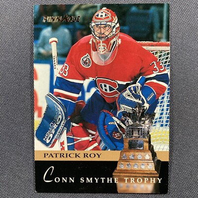 PATRICK ROY 1993 Score Pinnacle Card #228 CONN SMYTHE TROPHY NHL Hall of Famer