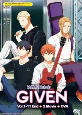 Anime DVD Given Boxset (Vol.1-11 End)+2 Movies+OVA ENGLISH DUBBED All Region