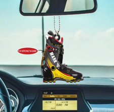 Personalized Skiing Christmas Ornament, Skiing Xmas Ornament, Skier Ornament