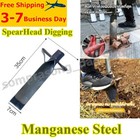 S1 Thai Spade Head Digging Soil Manganese Steel Shovel Cut Plant Flower 35X7 cm.