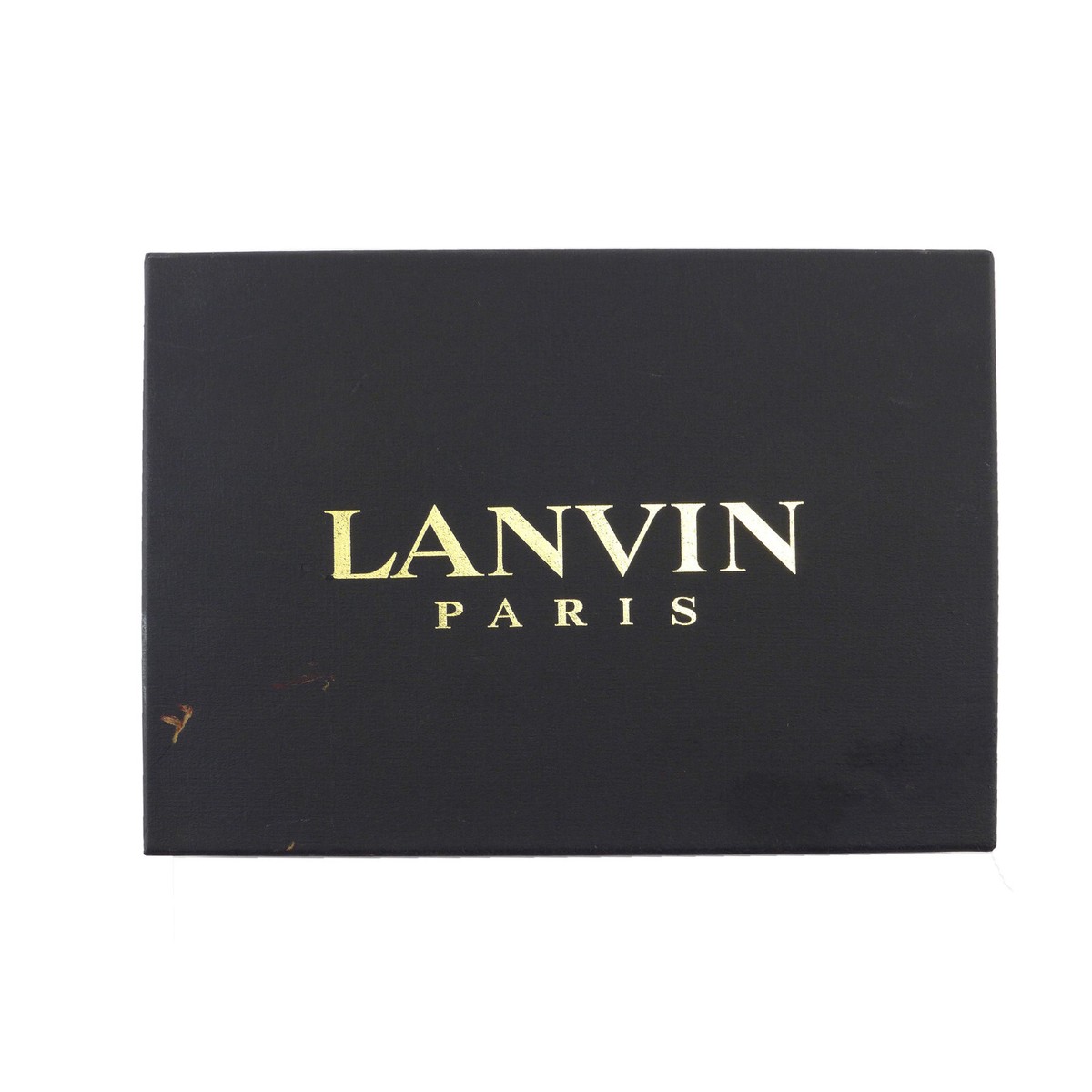 NEW Vintage LANVIN PARIS Leather Binder Keychain Adress Book Gift