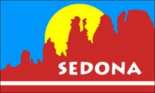 SEDONA ARIZONA FLAG 5" HELMET CAR BUMPER STICKER DECAL MADE IN USA
