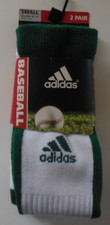 Adidas Climalite Cushioned Baseball Sock 2Pk Youth Small 13C-4Y