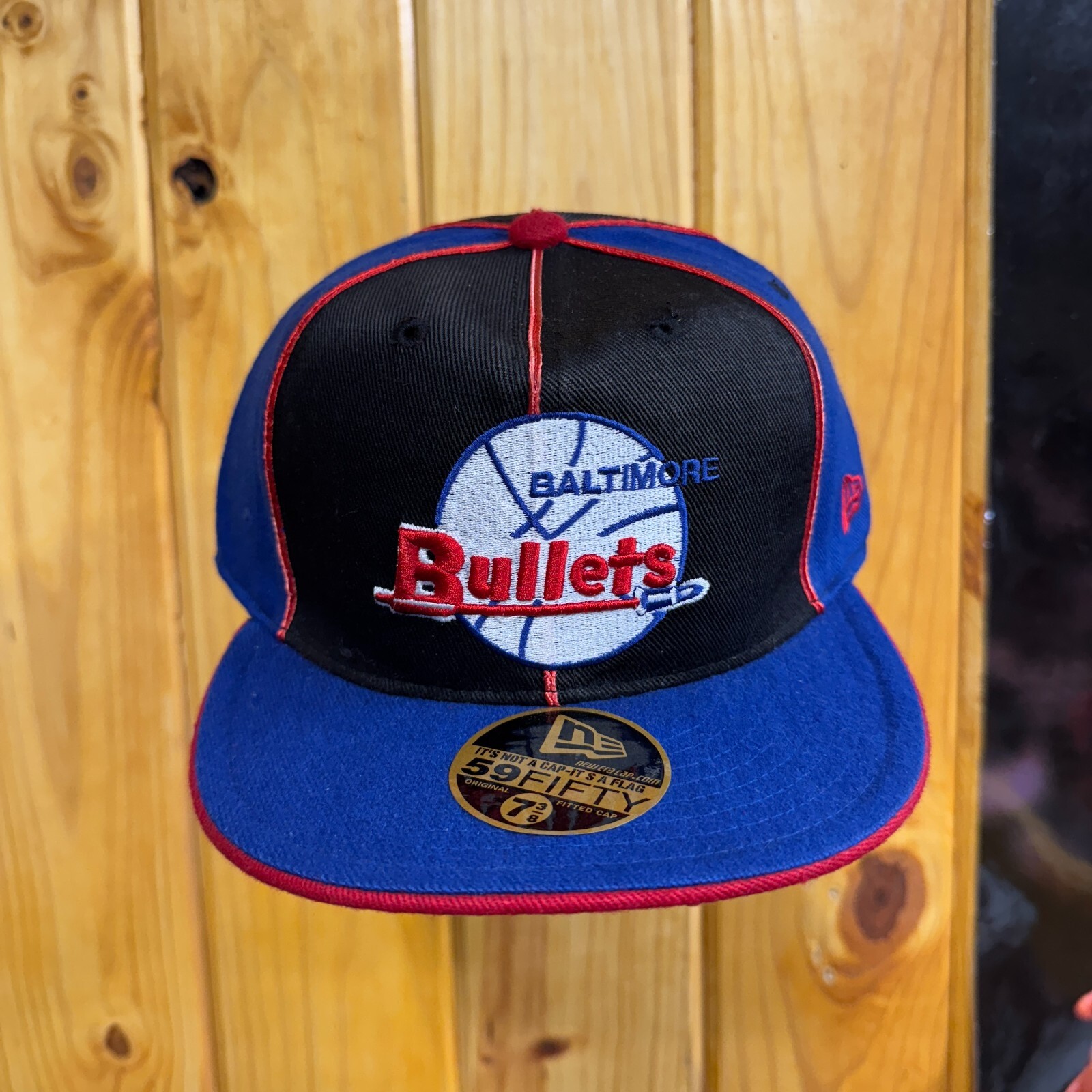 New Era Baltimore Bullets hat cap fitted size 7 3/8 vintage deadstock 59fifty