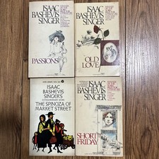Lot Of 4 by Isaac Bashevis Singer - Short Friday, Old Love, Passions, Spinoza…