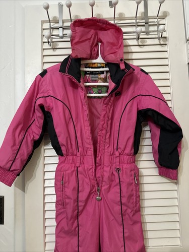 Vintage OBERMEYER Pink Thermolite Insulated Snow/Ski Suit Hoodie~ Sz Small Girls - Picture 15 of 24