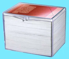 1 ULTRA PRO 150 COUNT HINGED CLEAR CARD STORAGE BOX Case Holder Sports Trading