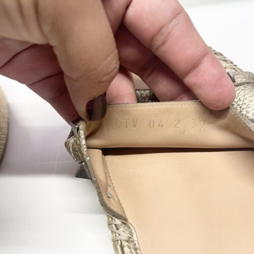 Valentino Garavani Damen Rockstud Double Espadrille Pantoletten Sandalen Gr. 39 - Bild 8 von 10