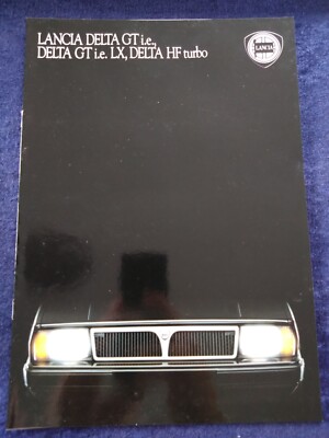 Lancia Delta GT i.e. Delta HF turbo Prospekt 10.1988 italienisch