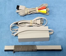 Official Nintendo Wii OEM Hookups - AC Power Adapter, AV Cable & Sensor Bar