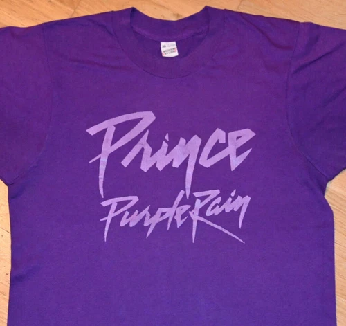 PRINCE rare -85 concert tee shirt S/M Pur 1980s vintage concert t-shirt, vintage, single stitch, B+ condition
