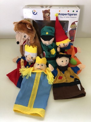 roba chasuble figures made of fabric, hand puppet set 6 x, children chasuble ...