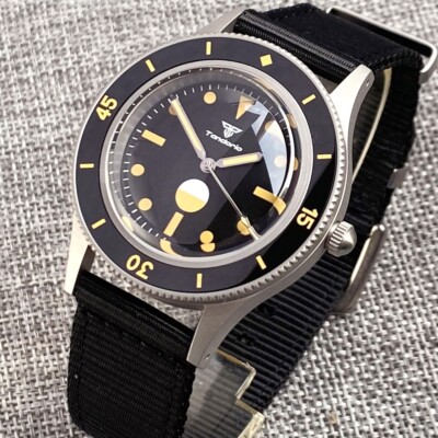 Tandorio 40mm Retro For 50-fathoms Miyota 8215 Men Watch 200m Sapphire Glass