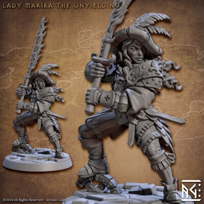 Lady Marika - Artisan Guild - DnD Tabletop Games - Resin Miniatur