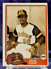 1981 Topps #707 - Dave Cash - San Diego Padres - Near Mint