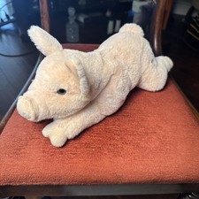 AE71 FAO Schwarz Floppy Pig Piglet Plush Stuffed Animal Toy 2020