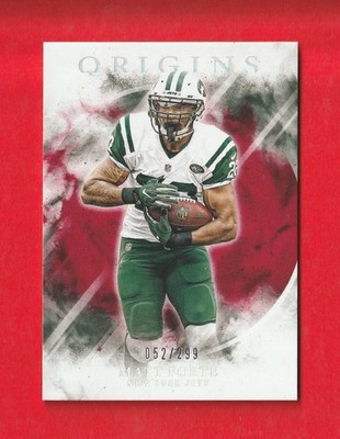 2017 PANINI ORIGINS RED MATT FORTE #d 052/299 NEW YORK JETS