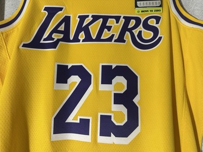 Nike Lebron James 23 Lakers Cw3669 734 Authentic NBA Swingman