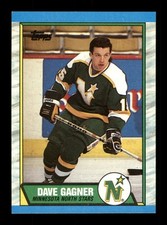 Dave Gagner 15 North Stars Hockey Topps 109 Sports 1989 Trading Card TC