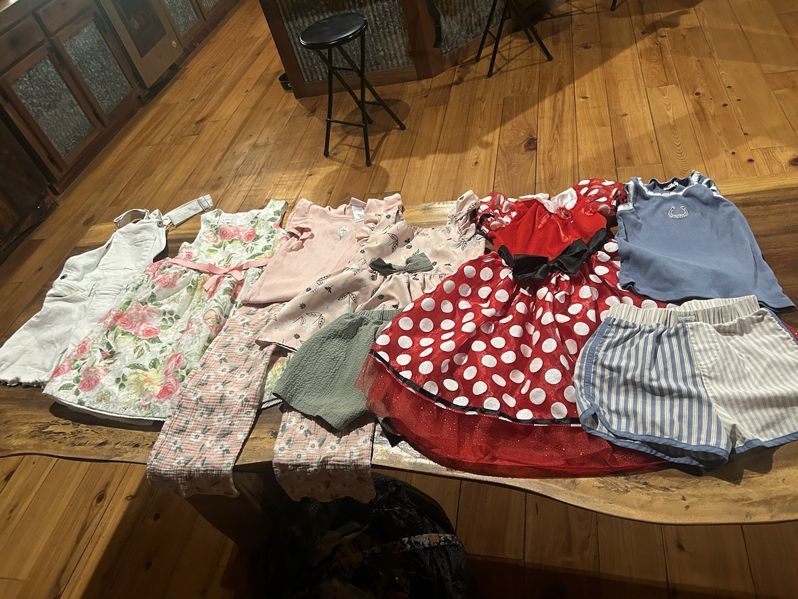 Girls Summer Clothes Lot Dresses Shorts Tops 9 Piece Lot