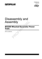 Caterpillar M322D Wheeled Excavator Power Train Disass Assembly Service Manual