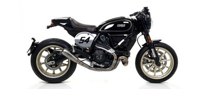 ARROW PRO-RACE TITANIUM RACING SILENCER DUCATI SCRAMBLER 800 CAFÈ RACER 17-20