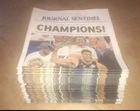 Milwaukee Journal Sentinel Bucks NBA Champions Newspaper giannis antetokounmpo