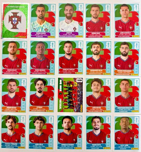 2026 Panini FIFA World Cup Portugal Stickers Pick Number POR2-POR20