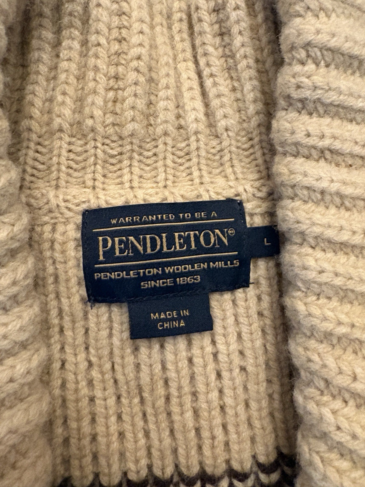 Pendleton Westerly Wool Cardigan Big Lebowski the… - image 4