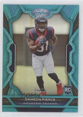 2022 Certified Rookies Mirror Teal /50 Dameon Pierce #125 Rookie RC 0s55