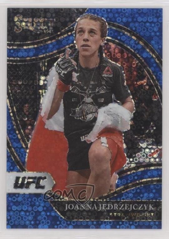 2021 Panini Select UFC Octagonside Blue Disco Prizm 4/99 Joanna Jedrzejczyk pe8
