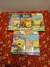 Lot of 5 SpongeBob Squarepants VHS Tapes Nickelodeon Sponge Bob