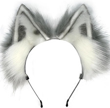 Handmade Wolf Ears headband,Animal ears headbands, Wolf fox ears, Costume Headwe