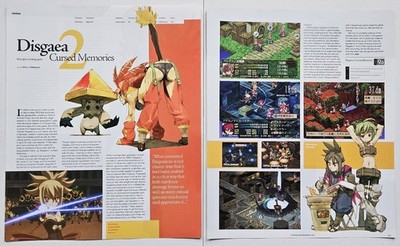 Disgaea 2 Cursed Memories Magazine Review Page PS2 NIS America 2006 Gaming