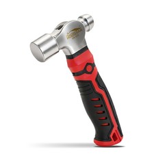 HOUSERAN Ball Peen Hammer, 13oz Small Stubby Claw Hammer