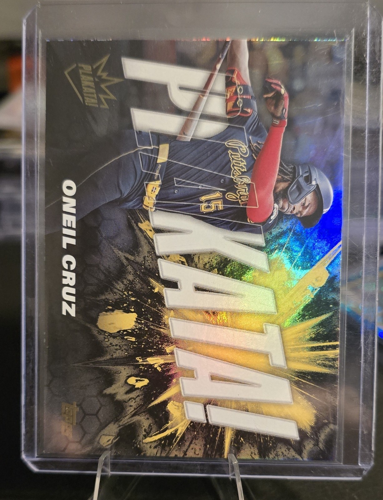 2025 Topps Series 1 Oneil Cruz Plakata Case Hit SSP Pittsburg Pirates PLAK-5